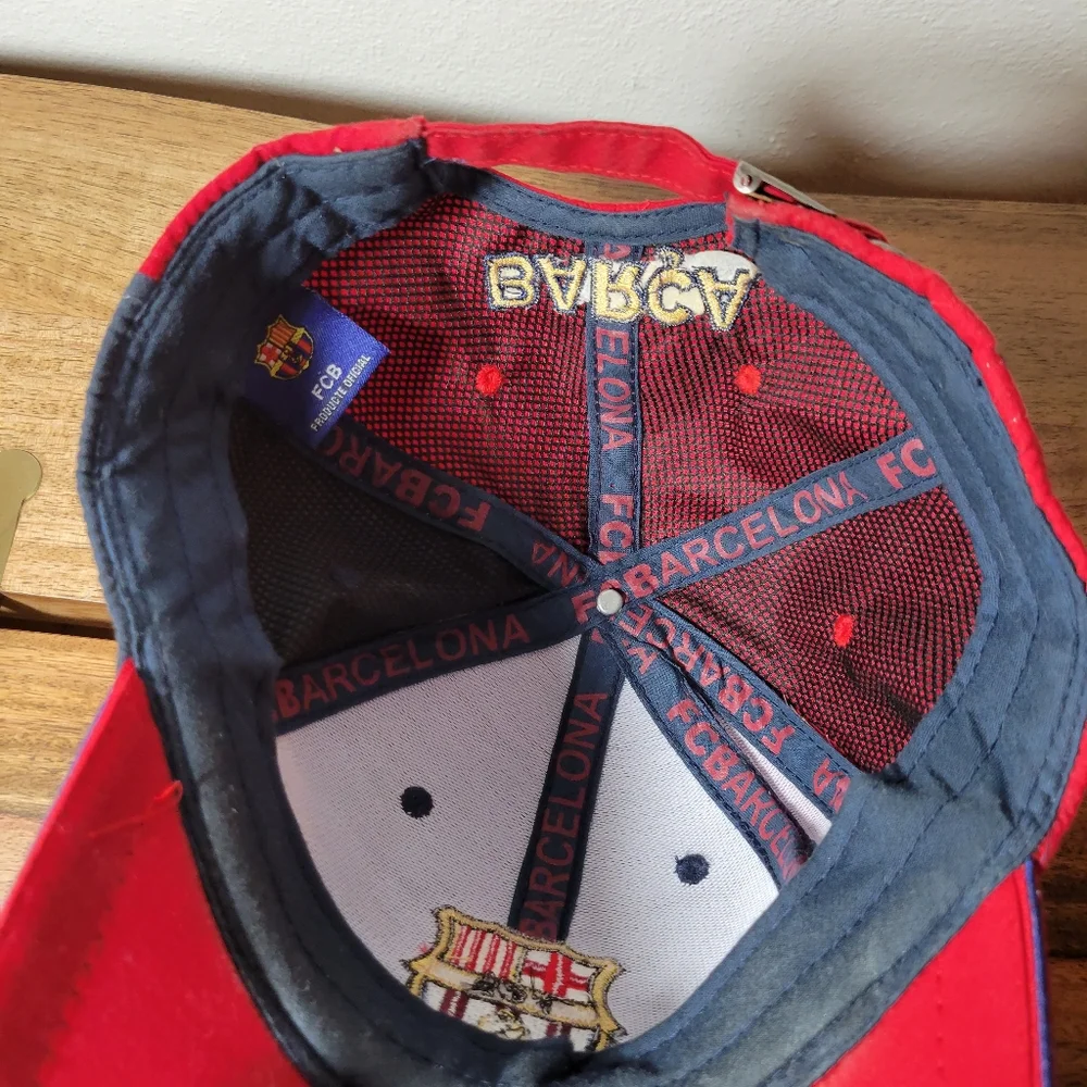 FC Barcelona red and dark gray/black adjustable hat - Picture 7 of 8